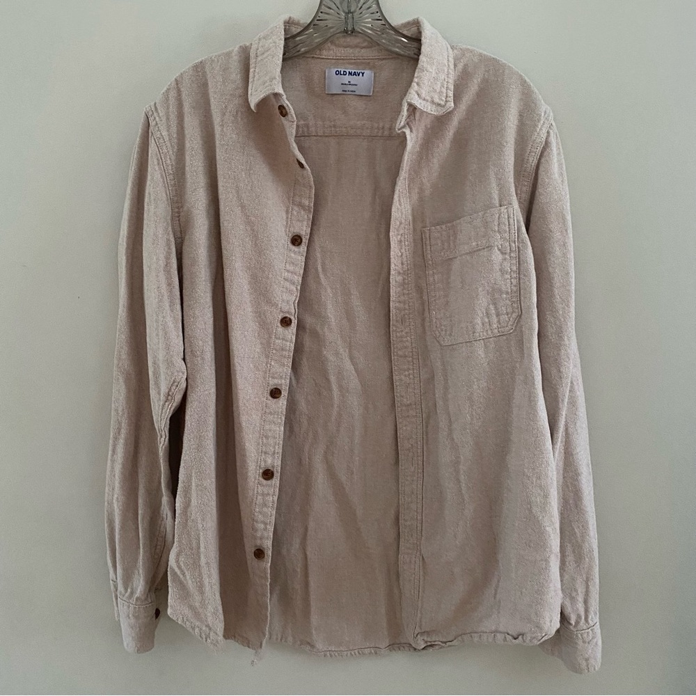 Men’s Old Navy Beige Button-Up Shirt
